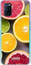 6F hoesje - geschikt voor OPPO A52 -  Transparant TPU Case - Citrus Fruit #ffffff