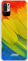 6F hoesje - geschikt voor Xiaomi Redmi Note 10 5G -  Transparant TPU Case - Macaw Hues #ffffff