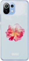 6F hoesje - geschikt voor Xiaomi Mi 11 Lite -  Transparant TPU Case - Rouge Floweret #ffffff