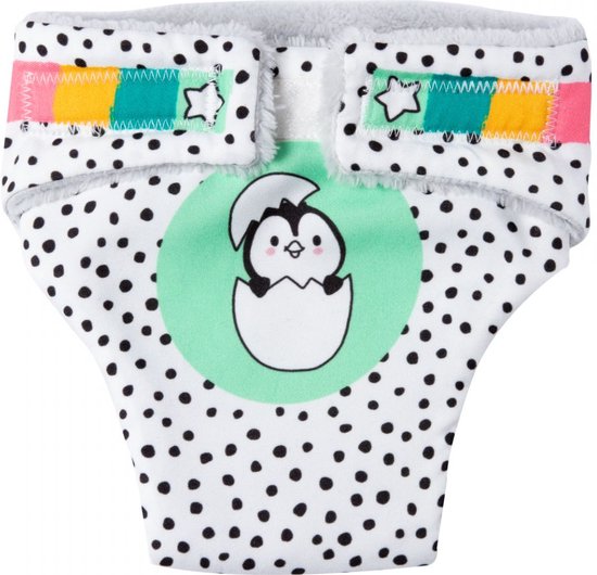 Heless Poppenluiers Penguïn Dots Junior 28-35 Cm Katoen Wit — afbeelding 4