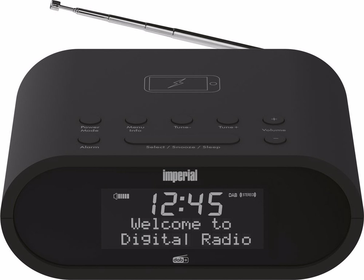 Réveil - Dab Plus et Radio FM - Double Alarme avec Snooze – Sur Secteur et  Batterie - Noir (HCG011DAB) | Caliber