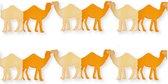 2x stuks papieren feestslinger 1001 nacht thema met kamelen 3 meter - Woestijn of dieren thema versiering