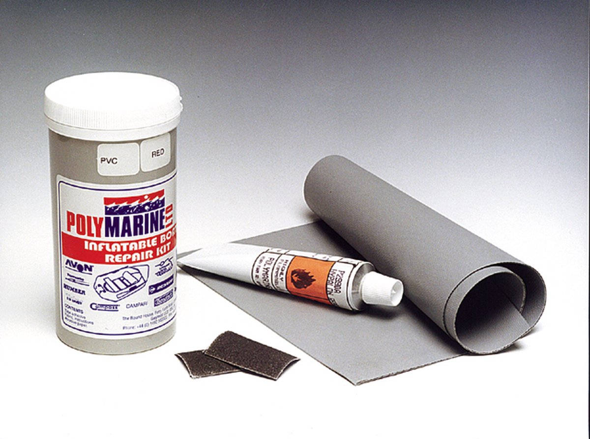 Kit réparation PVC pour bateau pneumatique Polymarine gris | bol.com