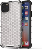 Mobiq - Honingraat Hybride Hoesje iPhone 11 Pro Max - transparant