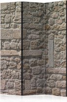 Vouwscherm - Stenen Tempel 135x172 cm , gemonteerd geleverd (kamerscherm) dubbelzijdig geprint
