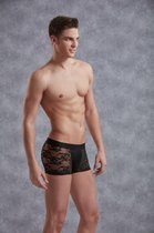 Doreanse Kanten Boxer - Zwart - Sexy Lingerie & Kleding - Lingerie Mannen - Heren Lingerie - Slips & Boxershorts