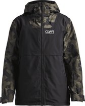 ColourWear Block Jacket M - Snowboardjas - Heren - Camo Dark Khaki - Maat S