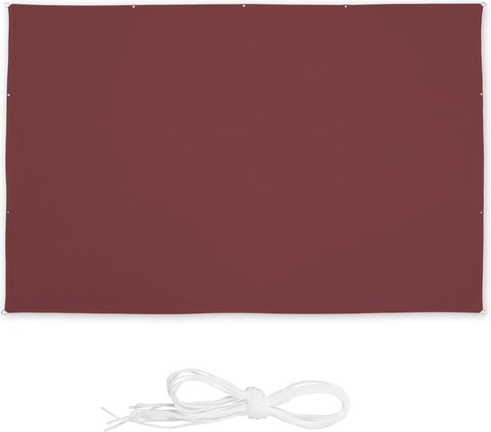 Zonnezeil rechthoekig Zonnescherm 150 x 200 cm, waterdicht, zonwering, effectief 98% uv-blok, Zeil Ademend Tuinluifel, Schaduwnet broeikas Schaduw Netten, voor terras, gazon, tuin, Zand geel