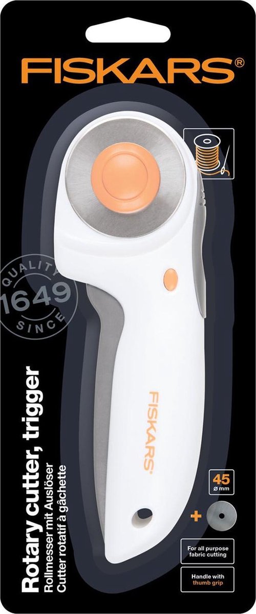 Fiskars Rolmes - Ø45 mm - Wit/grijs/oranje