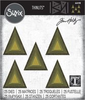 Sizzix Thinlits Snijmal Set - Stacked Tiles Triangles - 25 stuks