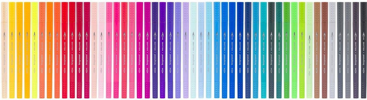 Bruynzeel Creatives Fineliner / Brushpen set 48 kleuren — afbeelding 7