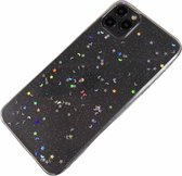 Apple iPhone 11 Pro Max - Glitter zacht hoesje Lynn transparant ster maan - Geschikt voor