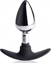 Dark Invader Metal & Silicone Anal Plug - Medium