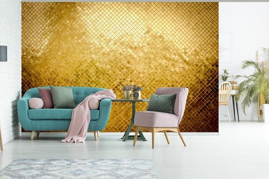 Fond d' fotobehang de fond de paillettes d'or