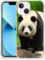 TPU Siliconen Hoesje geschikt voor iPhone 13 mini GSM Hoesje met doorzichtige rand Panda