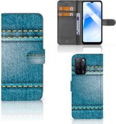 Wallet Book Case OPPO A16/A16s | OPPO A54s Telefoon Hoesje Jeans