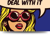 Maison de France - Canvas Pop-art comix – deal with it - canvas - 80 x 120 cm