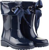 Igor - Regenlaarzen voor meisjes - Campera Charol hoogglans met strik - Marineblauw - maat 32EU