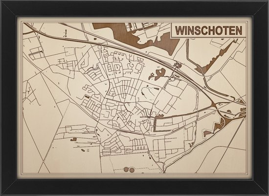 Decoratief Beeld - Houten Van Winschoten - Hout - Bekroned - Bruin - 21 X 30 Cm