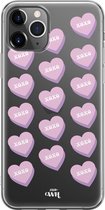 xoxo Wildhearts case voor iPhone 11 Pro Max - XOXO Candy - xoxo Wildhearts Transparant Case