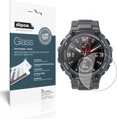 dipos I 2x Pantserfolie helder compatibel met Amazfit T-Rex Smartwatch Beschermfolie 9H screen-protector