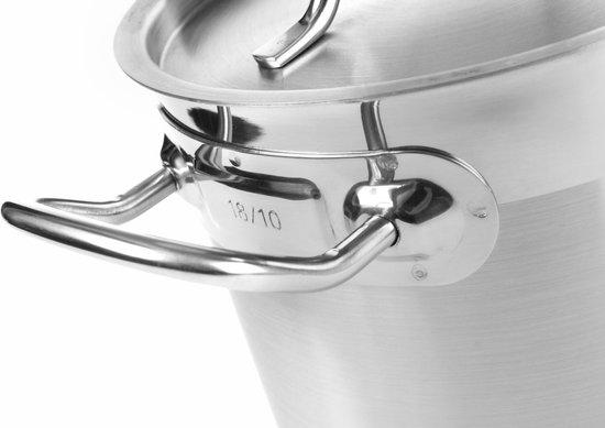 Axentia Universele Pan In Zilver, Pan Met Glazen Deksel En Draadgrepen Kookpan Van Roestvrij En Onderhoudsvriendelijk Roestvrij Staal Ingekapselde Aluminium Bodem 20 Liter Volume