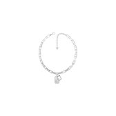 Guess Dames ketting edelstaal Crystal One Size Zilver 32018485