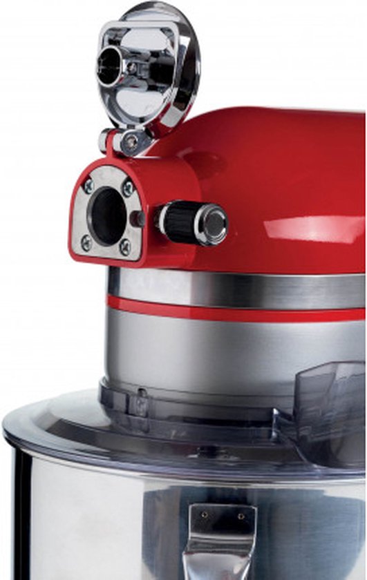 Ariete 1589/00 Moderna Keukenmixer - 1600 Watt - RVS 11 snelheden - 5.5 liter - incl 3 accessoires - Rood van Ariete — afbeelding 3