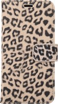 Apple iPhone X/10 Hoesje - Mobigear - Leopard Serie - Kunstlederen Bookcase - Bruin - Hoesje Geschikt Voor Apple iPhone X/10