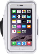 Apple iPhone 6/6s Plus Hoesje - Mobigear - Serie - Neopreen Sportarmband - Wit - Hoesje Geschikt Voor Apple iPhone 6/6s Plus