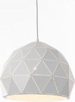 MEO Olbia Hanglamp - Eetkamer & Woonkamer Lamp - Metalen Kap - Goudkleurige Binnenkant - Wit