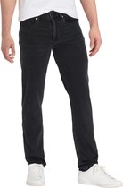 Liberty Island Denim Jeans Heren - Slim Fit met Stretch, zwarte jeans duurzaam geproduceerd, BCI, herenbroek, skinny denim met used effect wash, model Tim 40x34
