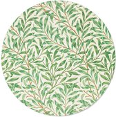 Walljar - William Morris - Willow Bough - Muurdecoratie - Dibond wandcirkel