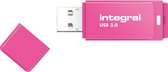 Usb-stick integral 64gb 3.0 neon roze | Blister a 1 stuk