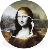 WallCircle - Wandcirkel ⌀ 30 - Mona Lisa - Da Vinci - Oude Meesters - Ronde schilderijen woonkamer - Wandbord rond - Muurdecoratie cirkel - Kamer decoratie binnen - Wanddecoratie muurcirkel - Woonaccessoires