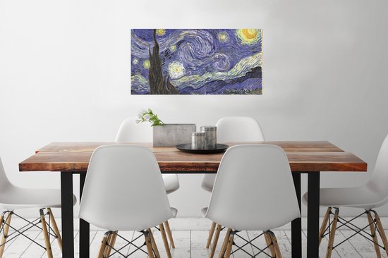 Affiche La Nuit étoilée - Vincent van Gogh - 80x40 cm