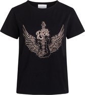 SisterS point T-shirt Viaya Ss7 Black Rose Dames Maat - XS