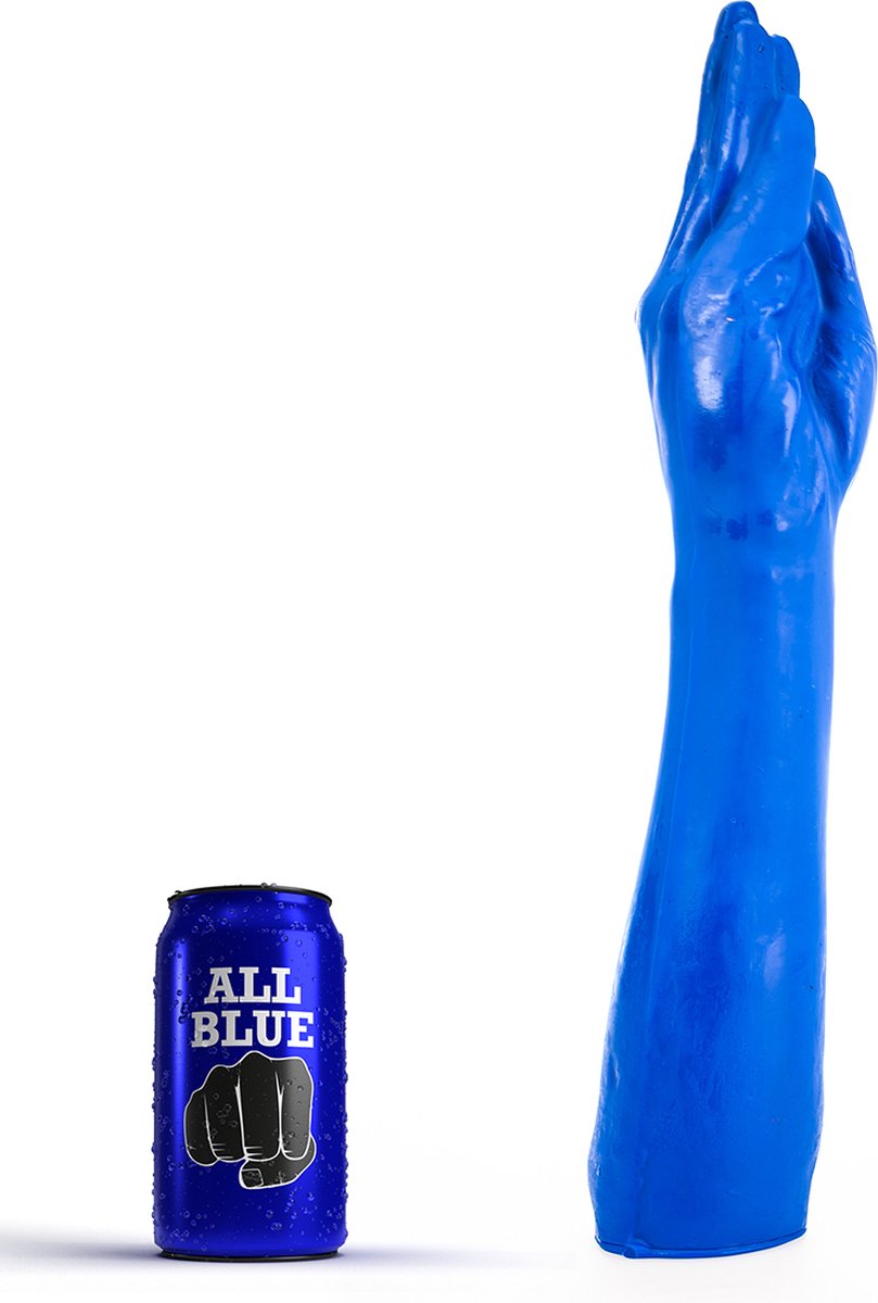 Goedkoopste All Blue Fisting Dildo 37 x 7 cm - blauw