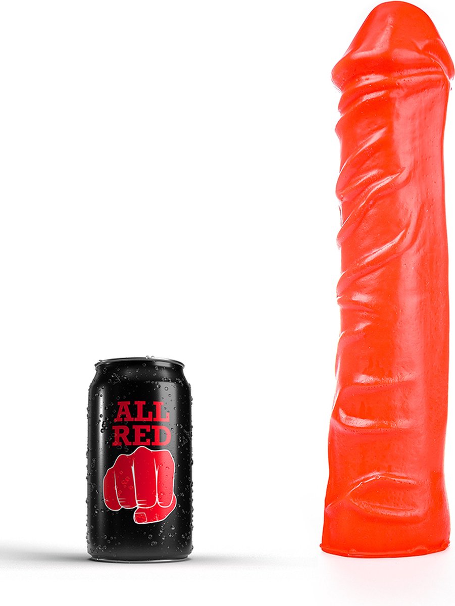 Goedkoopste All Red Dildo 31 x 6,5 cm - rood