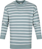 Scotch and Soda - Sweater Strepen Groen - Maat M - Modern-fit