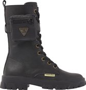 Vingino Roxanne Veterboot - Meisjes - Black/gold - Maat 38