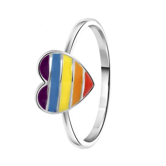 K3 - Meisjes - Kinder ring met plating - Hart - Cadeau - Echt Zilver - Zilverkleurig