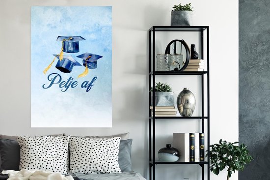 Affiche Diplômé - Chapeau de Graduation - Citation - 80x120 cm