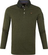 PME Legend Longsleeve Polo Donkergroen - maat XL