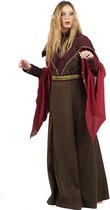 Limit - Elfen Feeen & Fantasy Kostuum - Bruin Kiara Keltische Druide - Vrouw - bruin - Maat 38 - Carnavalskleding - Verkleedkleding