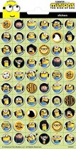 stickers Minions II 20 x 10 cm geel 60 stuks