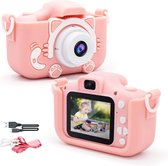 Kiddowz Digitale Kindercamera – Speelgoed camera – kinderfototoestel inclusief 8Gb Micro SD kaart - Roze