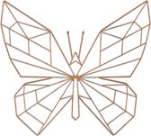 Cortenstaal wanddecoratie Butterfly 1.0 *OP=OP - Kleur: Roestkleur | x 88.9 cm