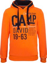 Camp David ® Hoodie sweatshirt Polar Ocean, orange