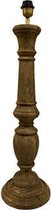 Tafellamp  - moderne verlichting  - houten lampenvoet - bruin - trendy  -  H70cm